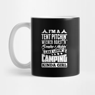 Tent Pitchin' Wiener Roastin' Camping Girl Mug